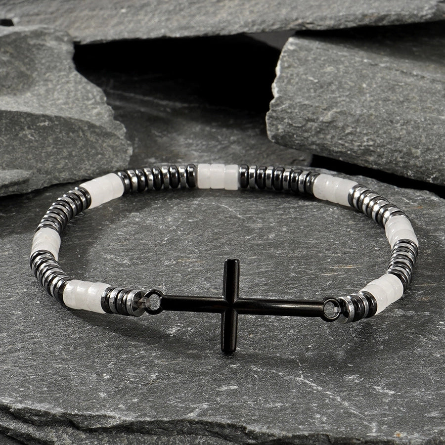 Bohemian Cross Semi-precious stone  Bracelets In Bulk Natural Stone Bracelet