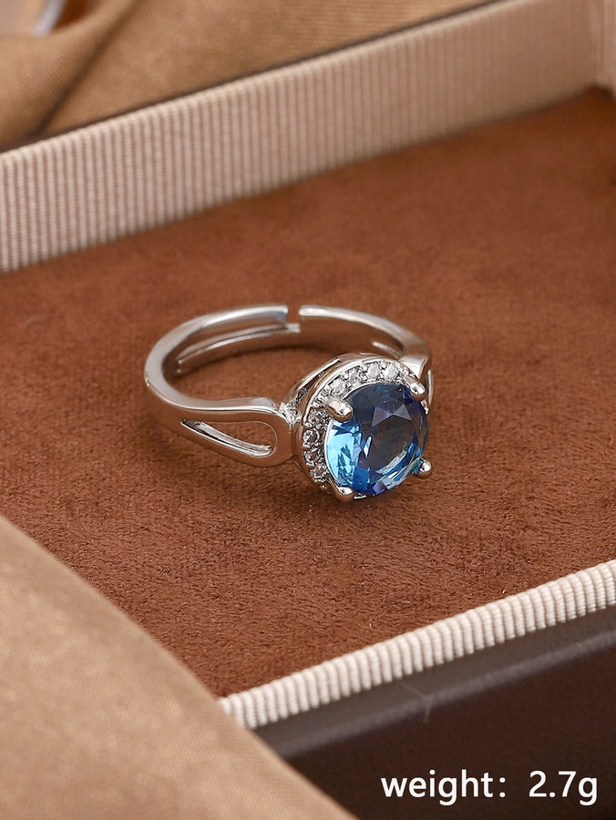 Copper Geometric Adjustable Ring