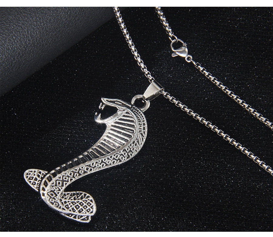 Hip-Hop Exaggerated Snake 201 Stainless Steel Alloy Unisex Pendant Necklace