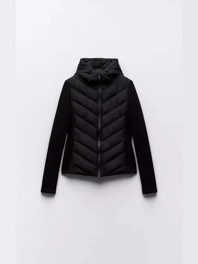 Women's Vacation Simple Style Solid Color Zipper Coat cotton clothes