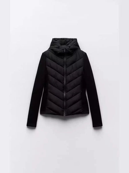Women's Vacation Simple Style Solid Color Zipper Coat cotton clothes