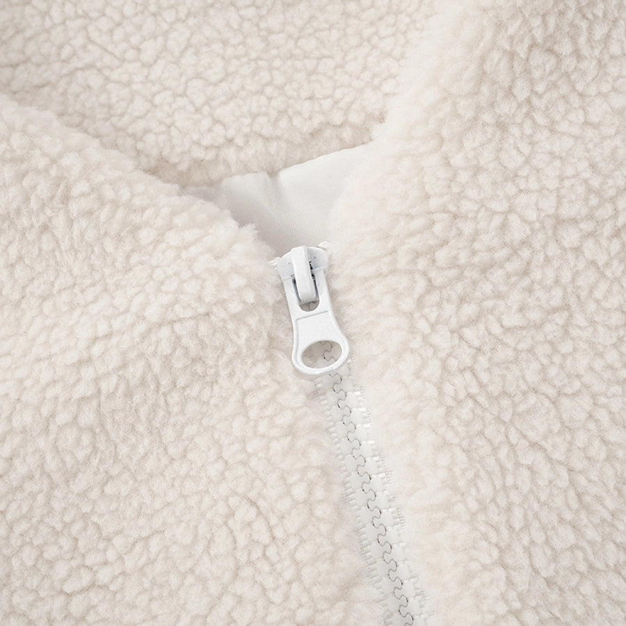 Women's Vacation Simple Style Solid Color Zipper Coat