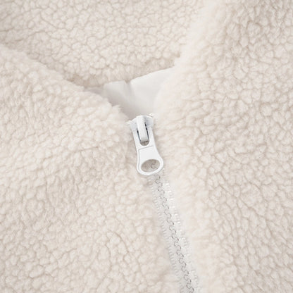Women's Vacation Simple Style Solid Color Zipper Coat