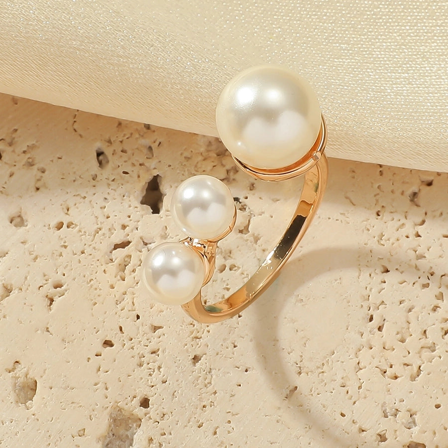 Elegant Simple Style Geometric Alloy Adults Rings