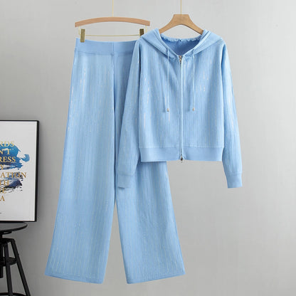 Holiday Women's Vacation Simple Style Solid Color Polyester Pants Sets Pants Sets