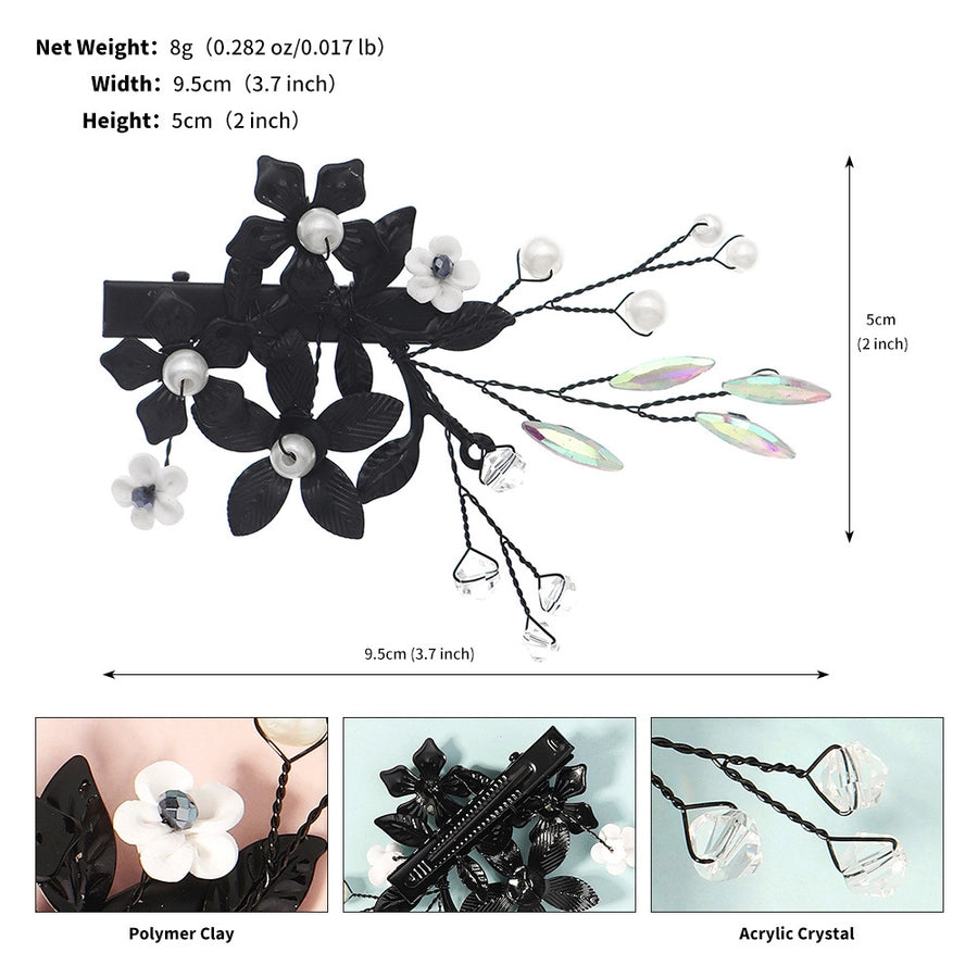 Women's Elegant Simple Style Leaf Iron Hair Clip