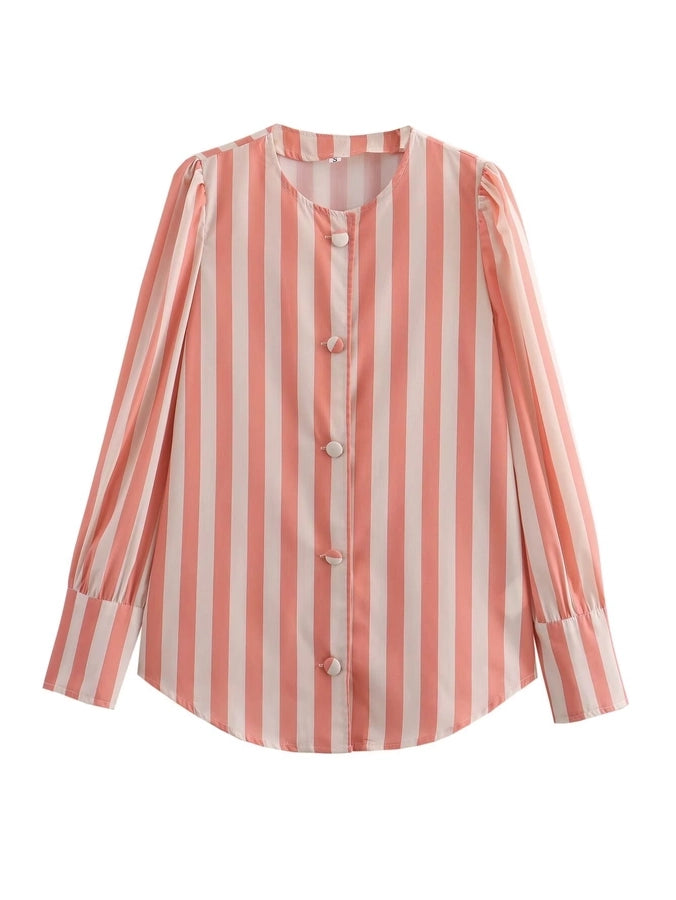 Women's Blouse Long Sleeve Blouses Vacation Simple Style Multicolor