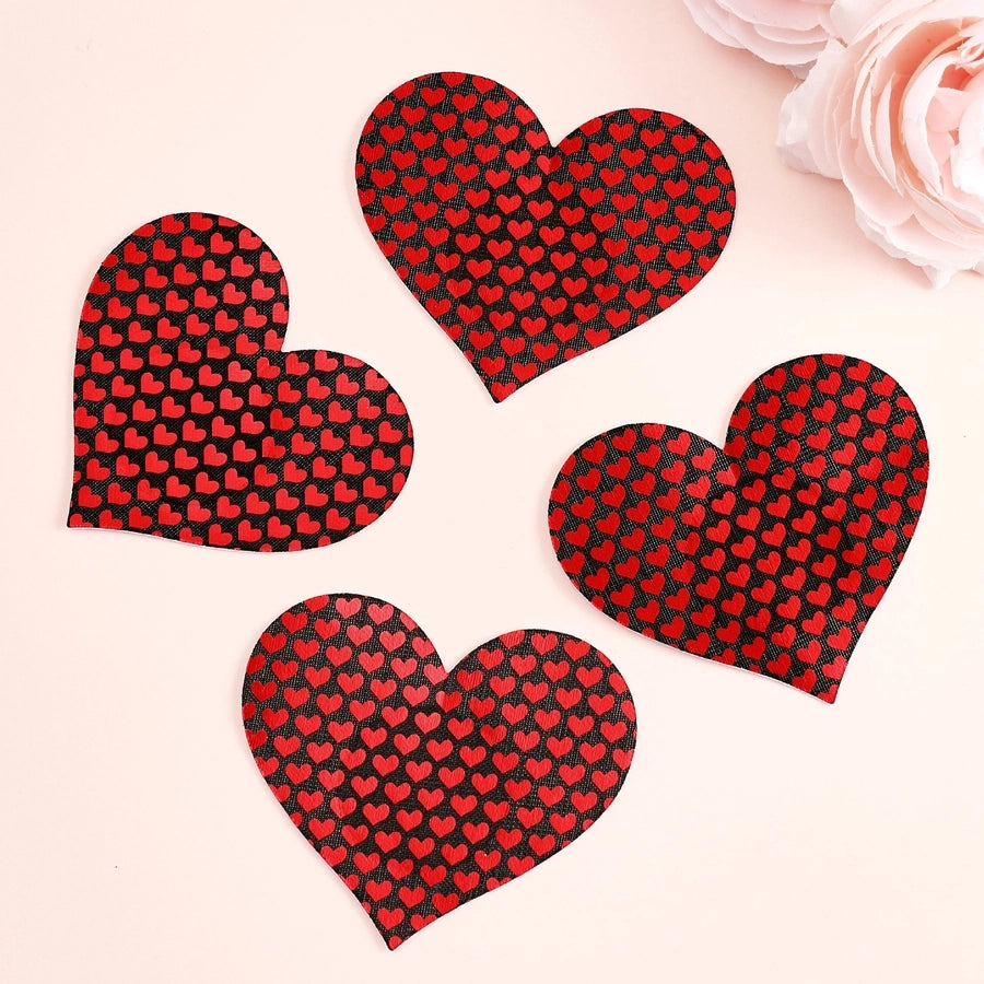 Full OF Love Valentine's Day breast beauty stickers heart-shaped disposable breast beauty stickers cover point Love cloth breast stickers self-adhesive