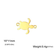 Golden Single Hole Five Petal Flower