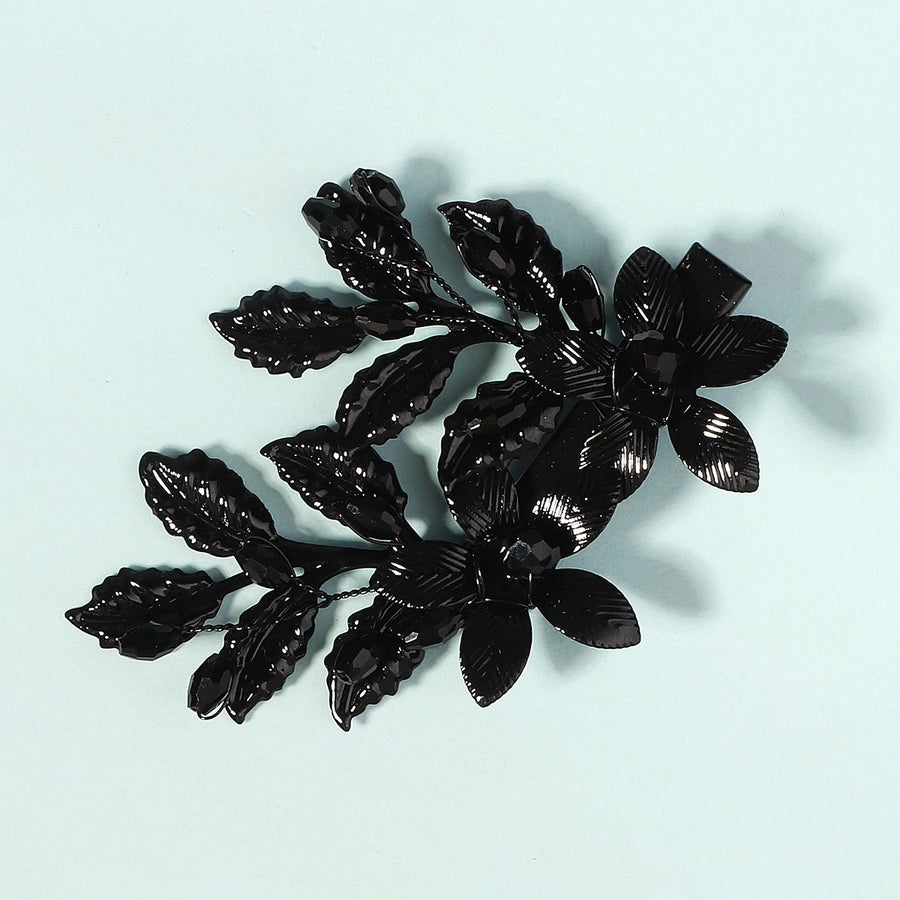 Women's Elegant Simple Style Leaf Iron Hair Clip