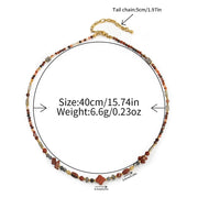 Natural stone necklace
