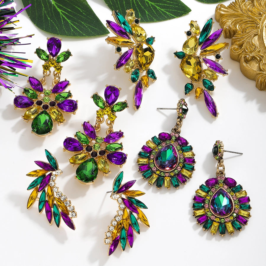 1 Pair Elegant Vintage Style Lady Geometric Alloy Drop Earrings Ear Studs