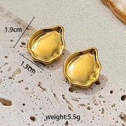 Irregular Concave Water Drop Earrings