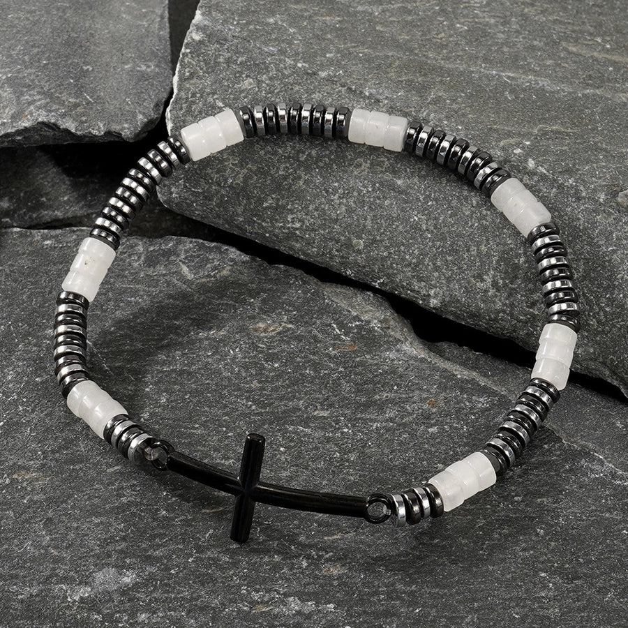 Bohemian Cross Semi-precious stone  Bracelets In Bulk Natural Stone Bracelet