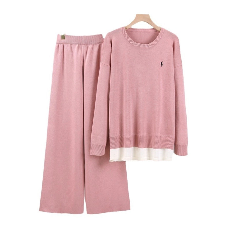 Holiday Daily Women's Vacation Simple Style Solid Color Polyester Pants Sets Pants Sets