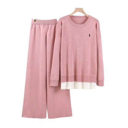 Holiday Daily Women's Vacation Simple Style Solid Color Polyester Pants Sets Pants Sets