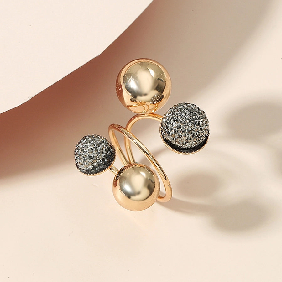 Elegant Geometric Alloy Women's Rings