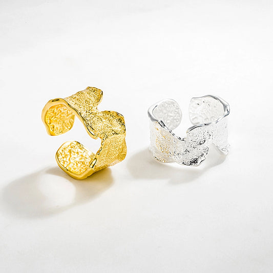 925 Sterling Silver Geometric Open Rings