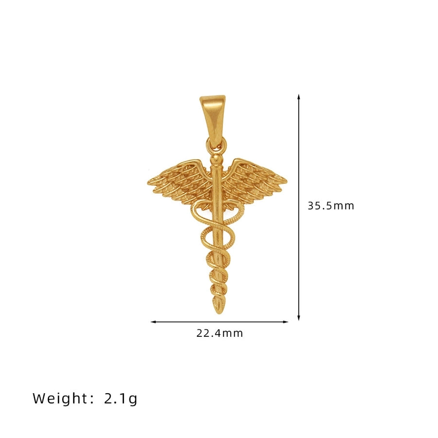 1 Piece Titanium Steel Sun Star Heart Shape Pendant