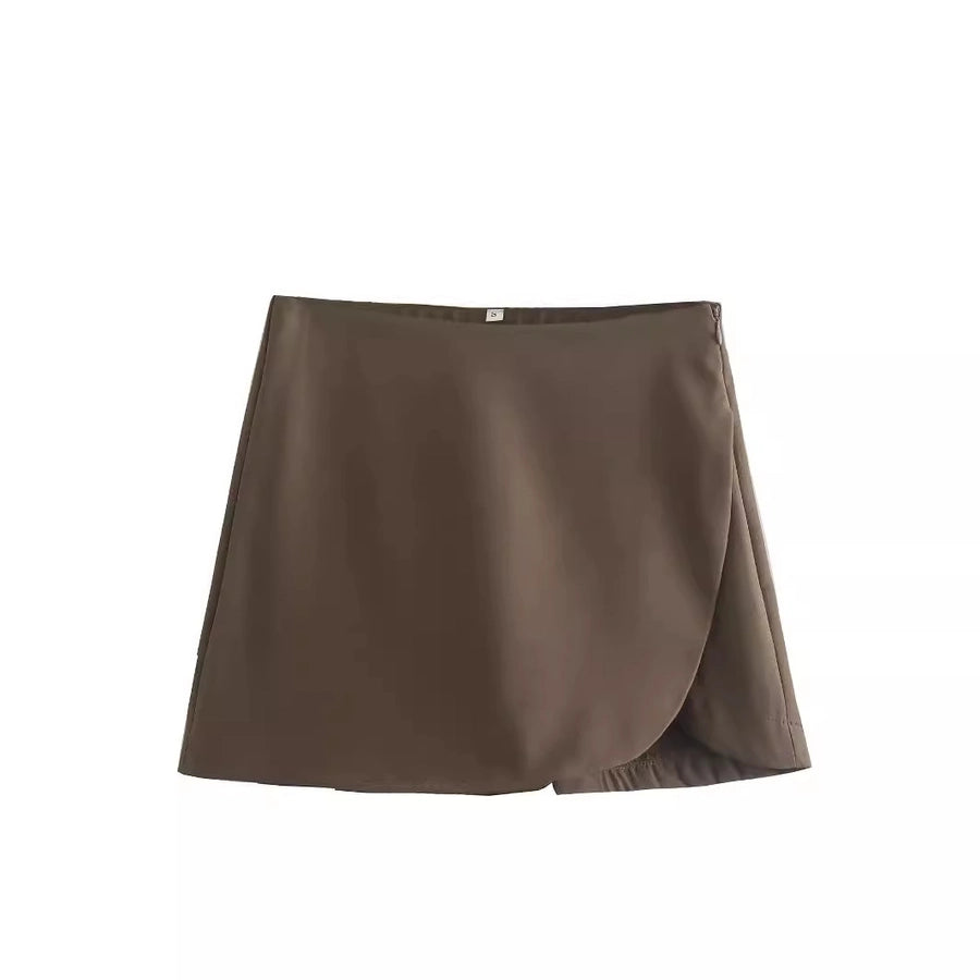 Women's Daily Simple Style Solid Color Shorts Pocket Casual Pants