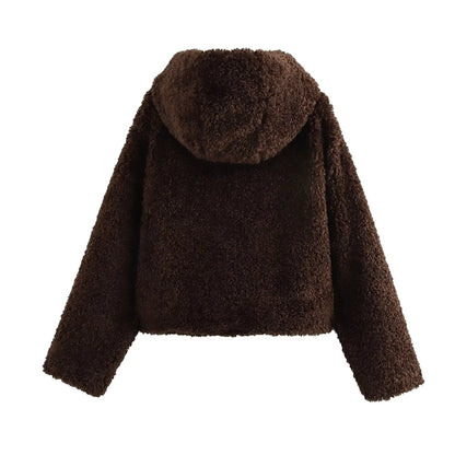 Women's Preppy Style Solid Color Coat Woolen Coat