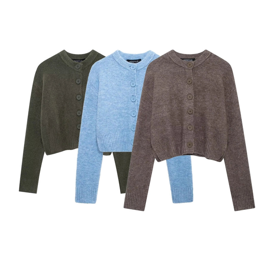 Women's Cardigan Long Sleeve Sweaters & Cardigans Vacation Simple Style Solid Color