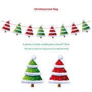 style Christmas tree flag