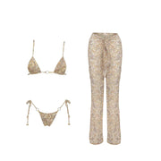 C3564 Beige Print