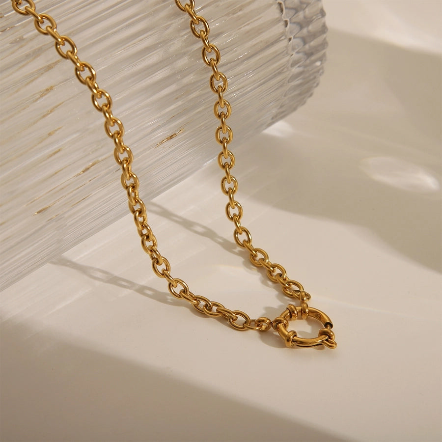 1 Piece 42.4MM Hole 1~1.9mm Copper 18K Gold Plated Heart Shape Polished Pendant Chain Jewelry Accessories