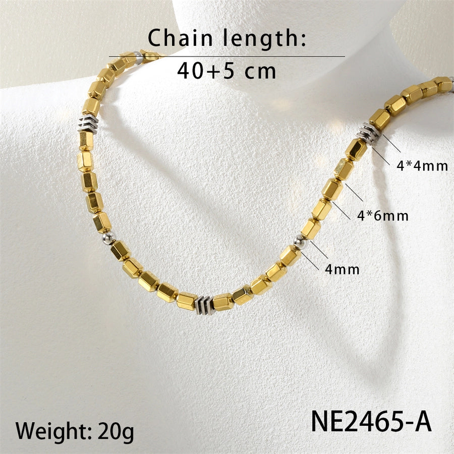 Jewelry Punk Geometric Copper Necklace