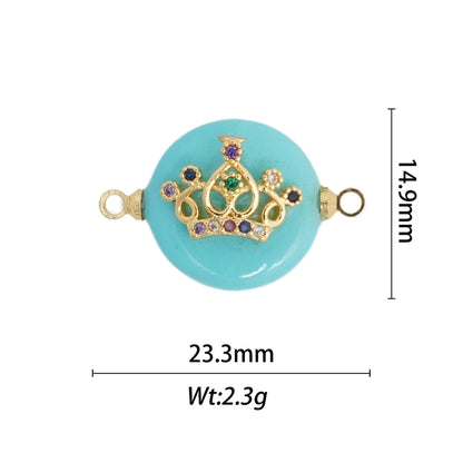 1 Piece Copper Geometric Devil's Eye Star Pendant