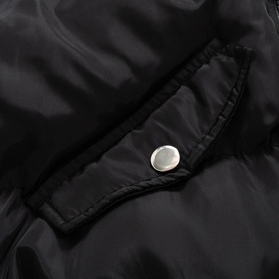 Women's Streetwear Solid Color Zipper Coat cotton clothes