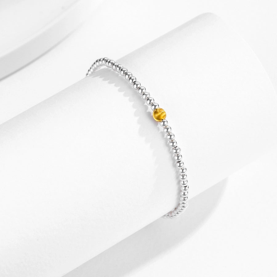 925 Sterling Silver ball chain Bracelets IG Style Simple Style