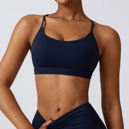 Simple Style Solid Color Nylon U Neck Active Tops Vest