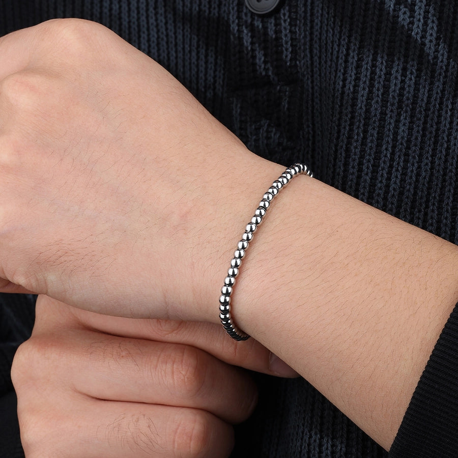 Casual Circle 304 Stainless Steel 18K Gold Plated ball chain Bracelets In Bulk Stainless Steel Bracelets