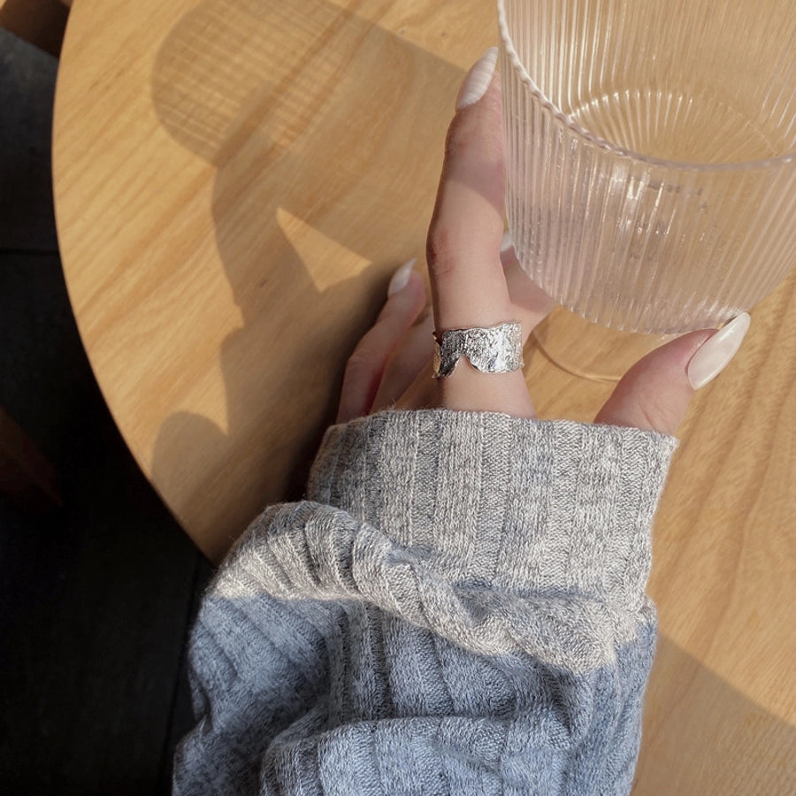 925 Sterling Silver Geometric Open Rings