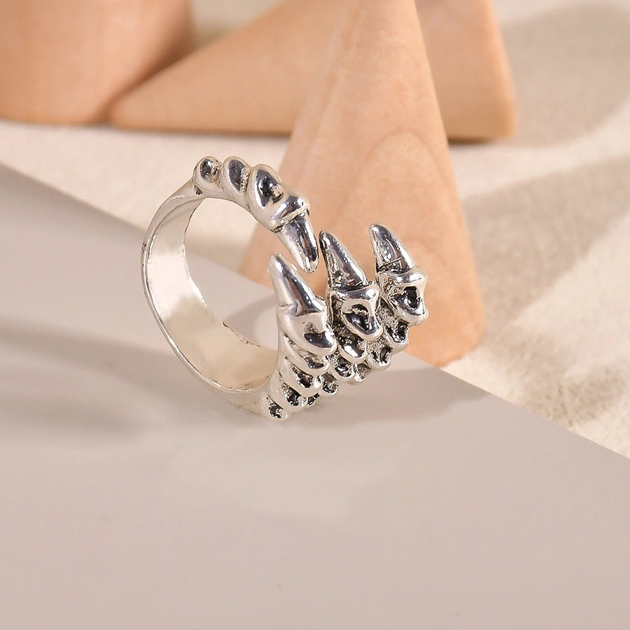 Casual Dragon Alloy Plating Diamond Unisex Rings