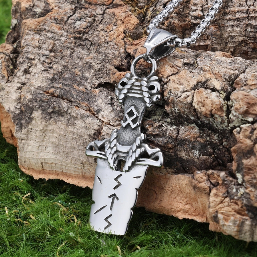 Hip-Hop Vintage Style Broken Sword 304 Stainless Steel Unisex