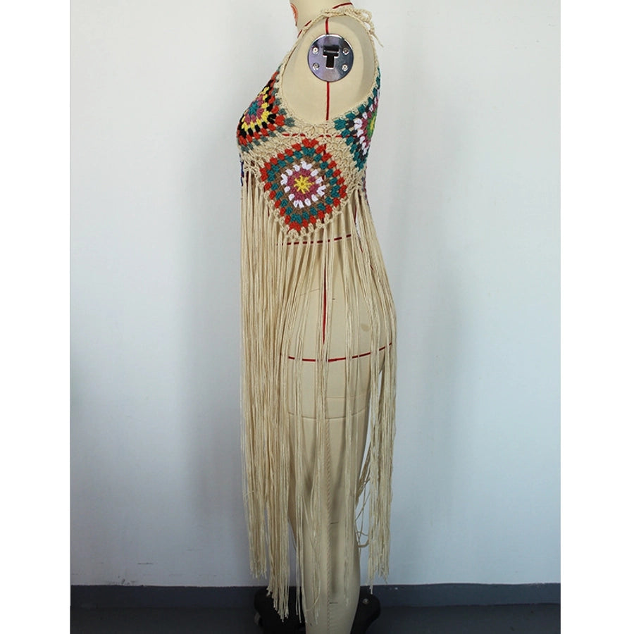 women's bohemian geometric cover ups