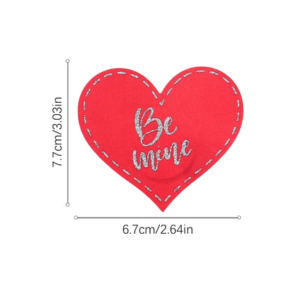 Full OF Love Valentine's Day breast beauty stickers heart-shaped disposable breast beauty stickers cover point Love cloth breast stickers self-adhesive