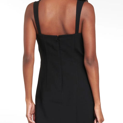 Women's Party Dress Elegant Boat Neck Diamond Sleeveless Solid Color Above Knee Cocktail Party