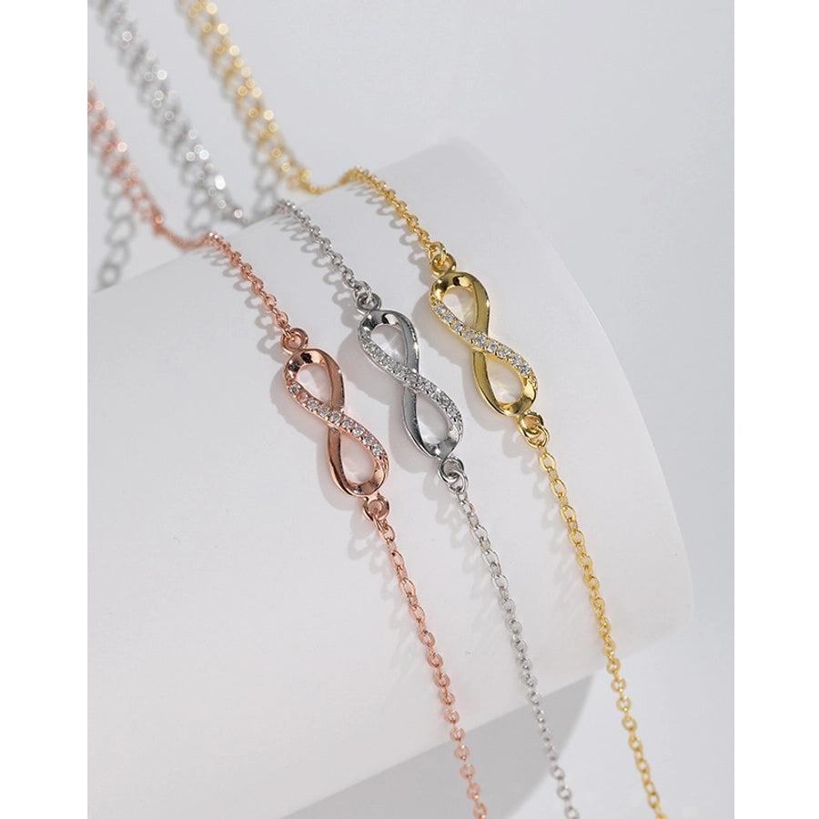 925 Sterling Silver cable chain Bracelets Simple Style