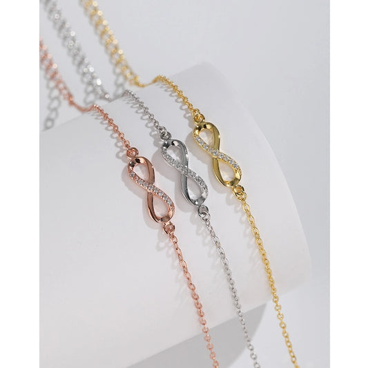 925 Sterling Silver cable chain Bracelets Simple Style