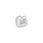 Vd168 White Gold Color Hemp Lace Single Diamond Love Heart