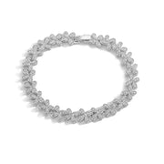 White Gold Color White Diamond Bracelet