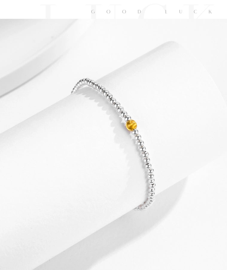 925 Sterling Silver ball chain Bracelets IG Style Simple Style