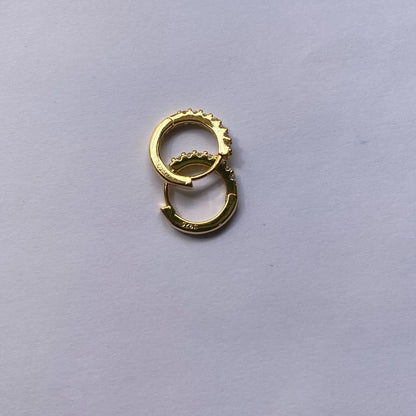 New s925 sterling silver earrings women's Korean-style diamond-embedded gold-plated   internet celebrity earrings simple ear buckle live broadcast