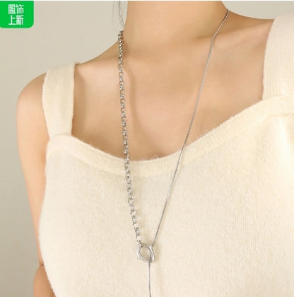 Jewelry Simple Style Geometric 304 Stainless Steel 18K Gold Plated Pendant Necklace
