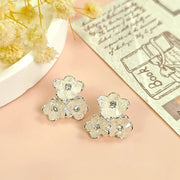 Icy Blue-pink-white Crystal Flowers