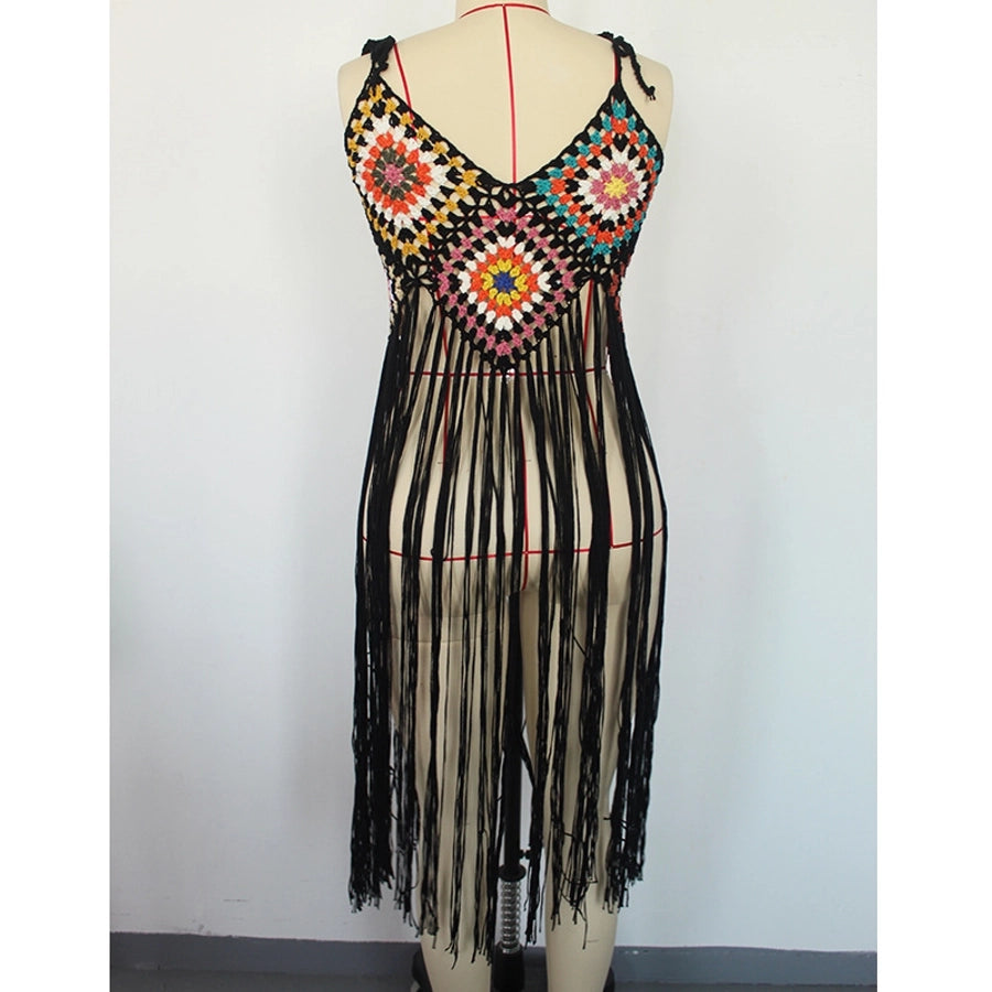 women's bohemian geometric cover ups